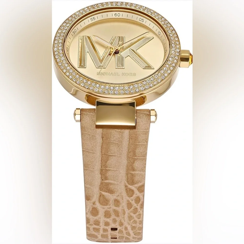 Michael Kors Gold Dial with Tan Strap Women's Watch
